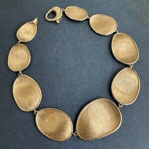 Marco Bicego Lunaria Bracelet 7 Inches, 18K Yellow Gold, Authentic